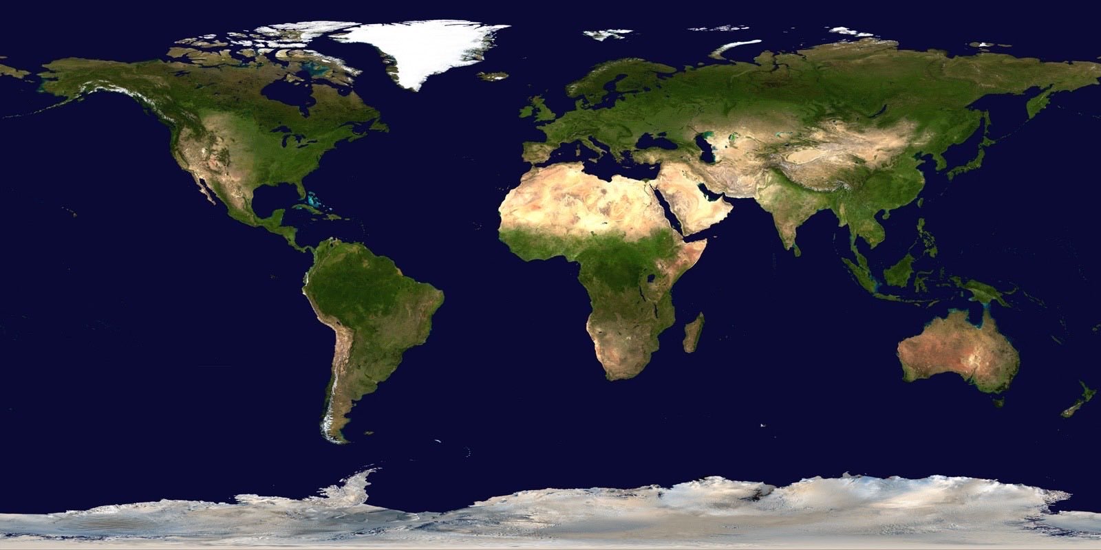 Earth viewed from space.